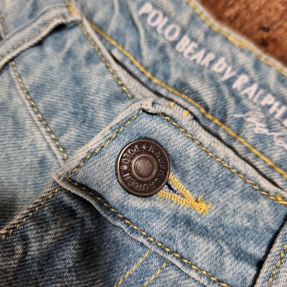 Polo Ralph Lauren Bear Baggy Jeans Mens 34x27 Blue Pants Dubai Preppy